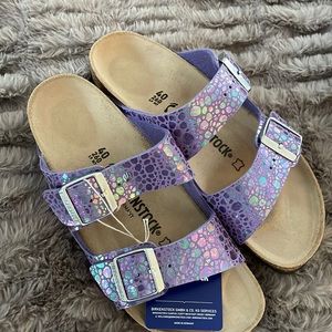 Birkenstock Arizona Metallic Stones-Violet sandals